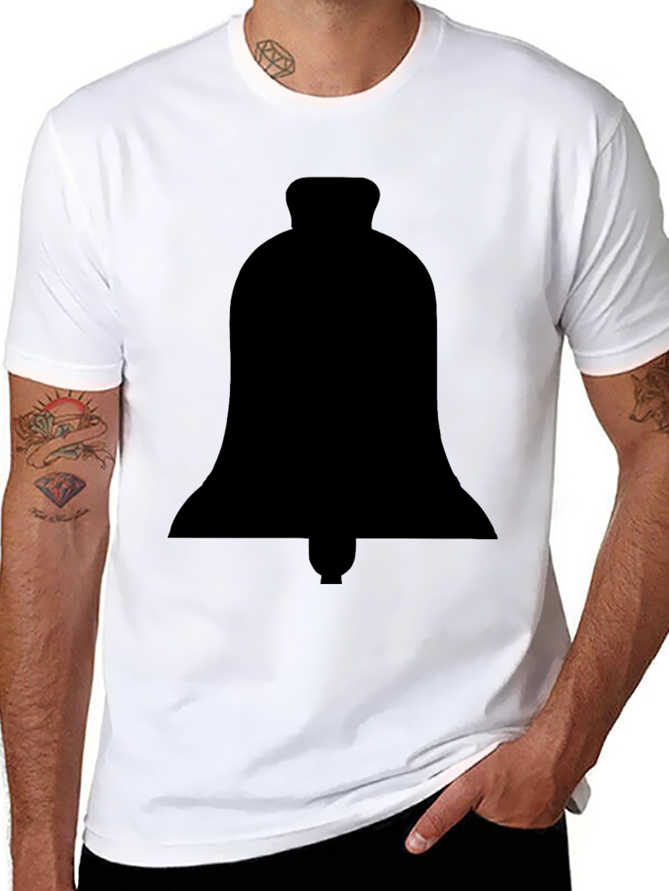 Black Bell Graphic Tee - Mens Casual Shirt