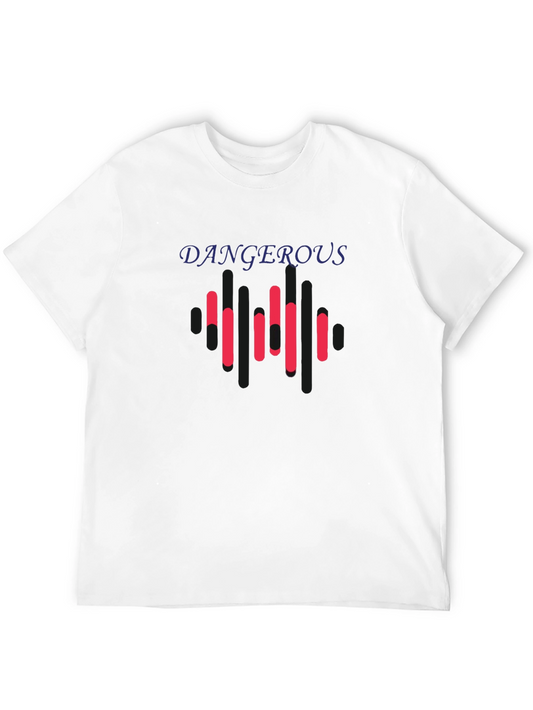 Dangerous Graphic Print Black T-Shirt