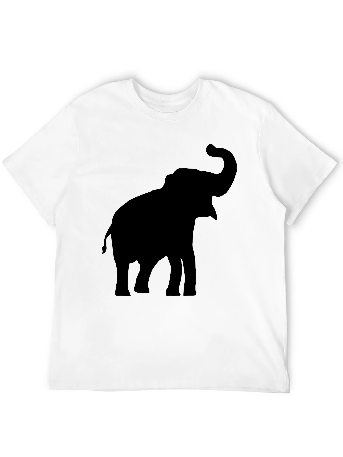 Elephant Silhouette Black T-Shirt