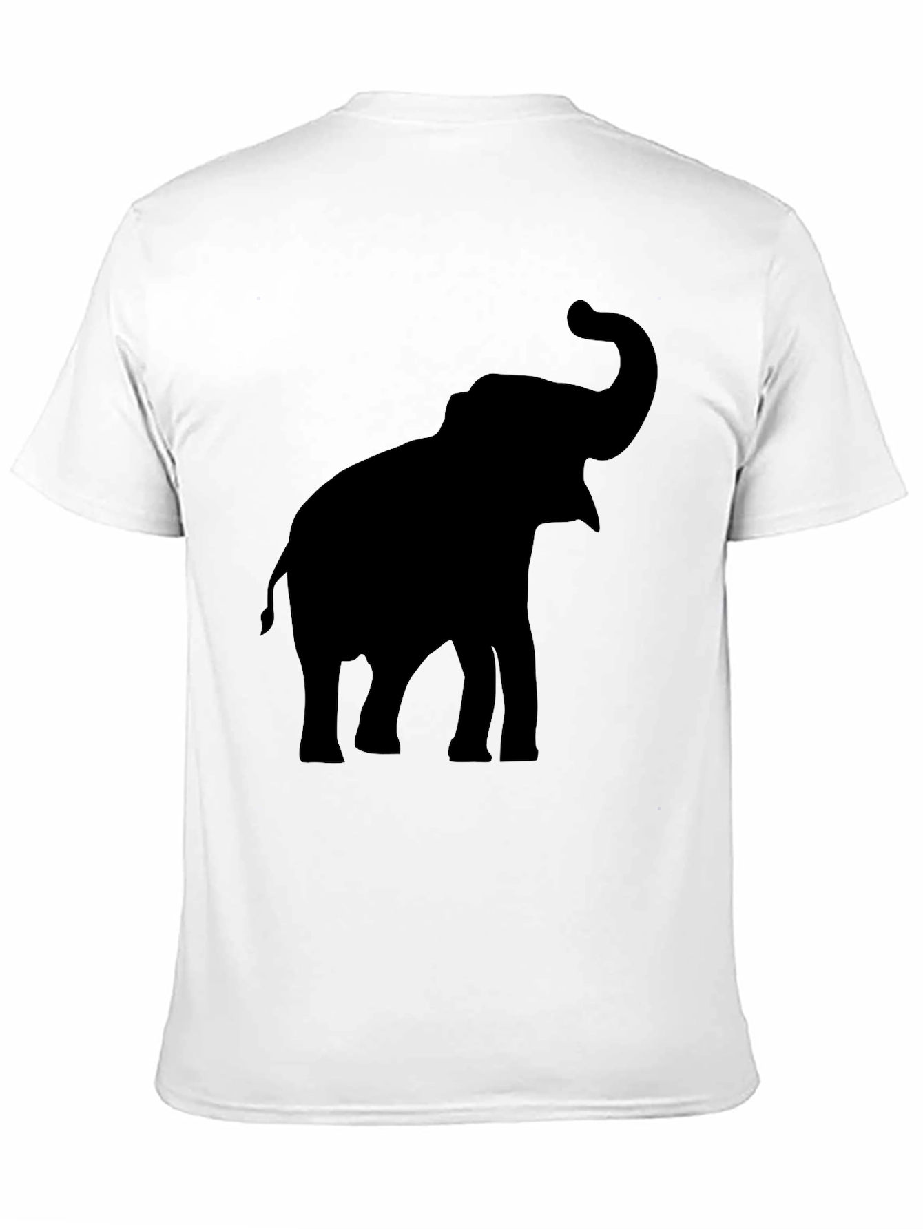 Elephant Silhouette Black T-Shirt