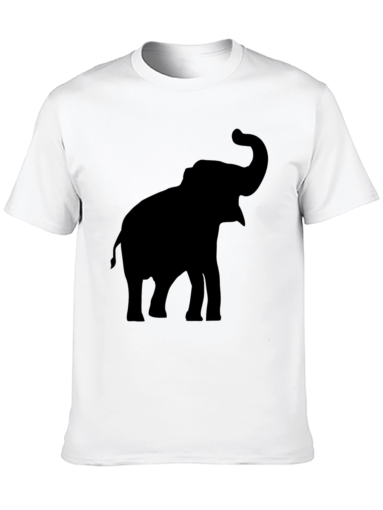 Elephant Silhouette Black T-Shirt