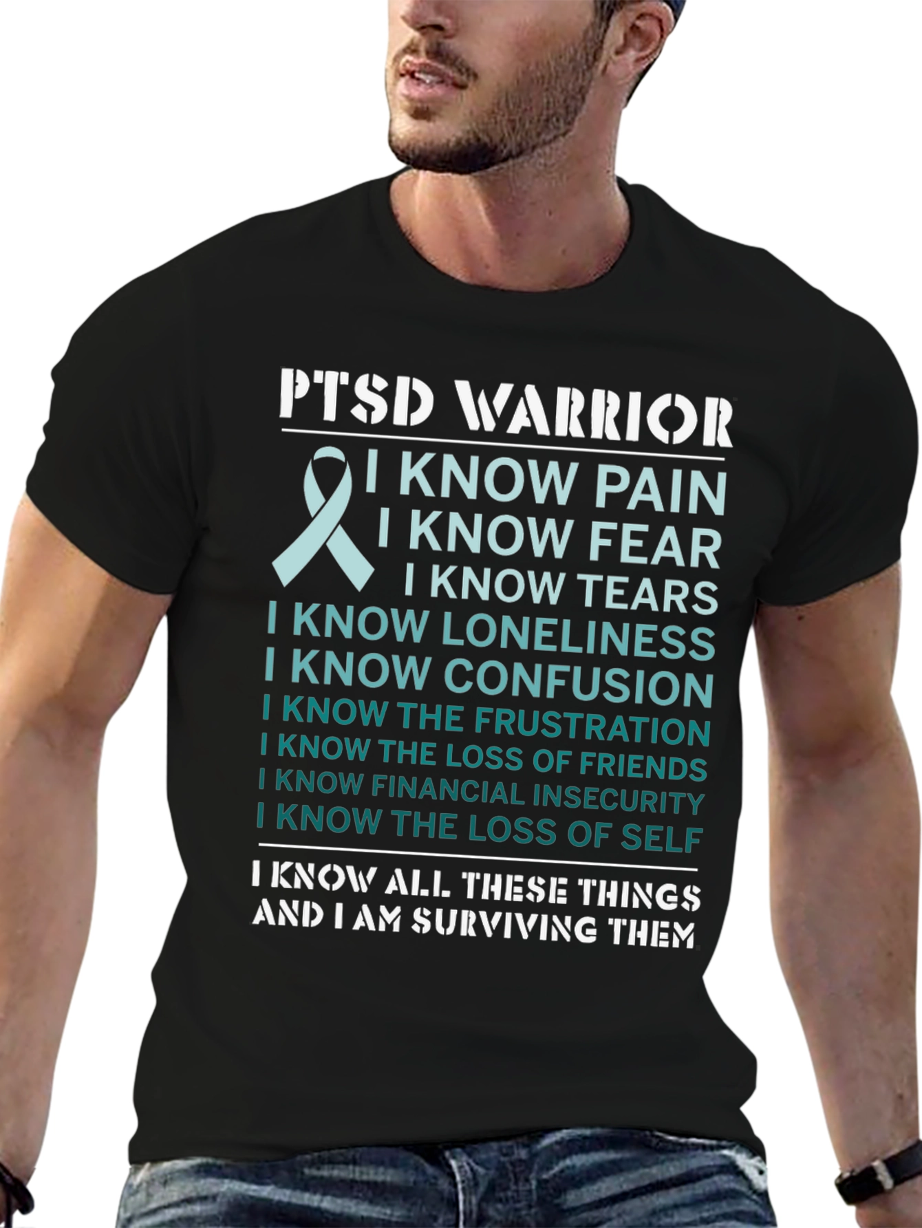 PTSD Warrior T-Shirt: I Know I Am Surviving