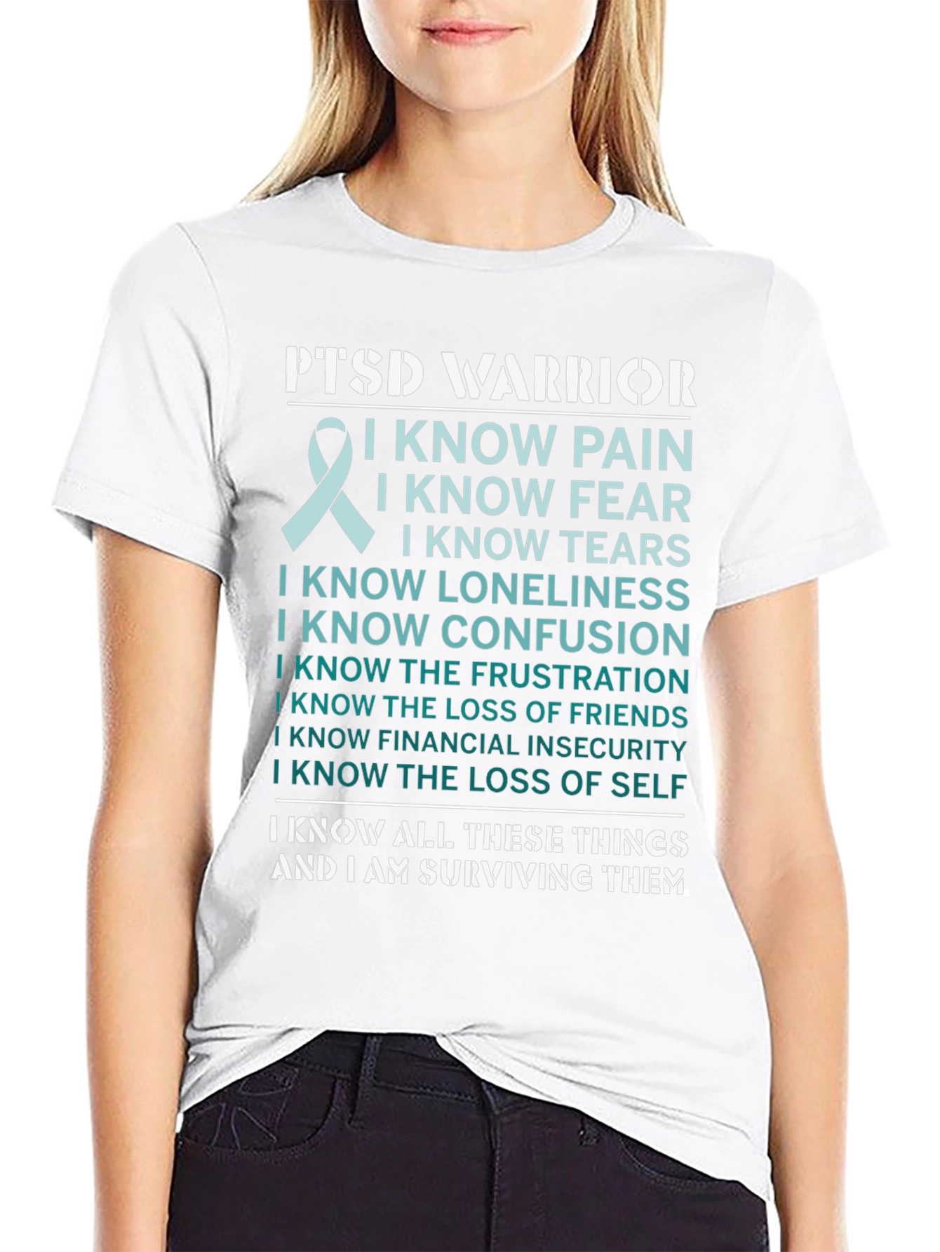PTSD Warrior T-Shirt: I Know I Am Surviving