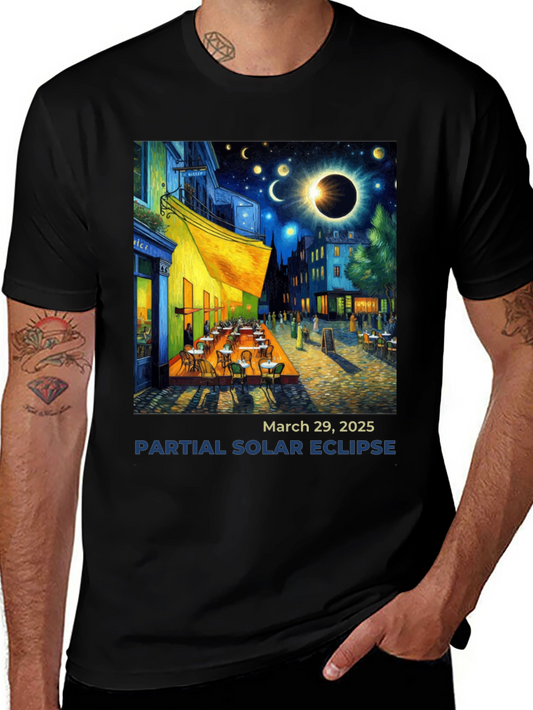 Solar Eclipse Art T-Shirt - March 29 2025