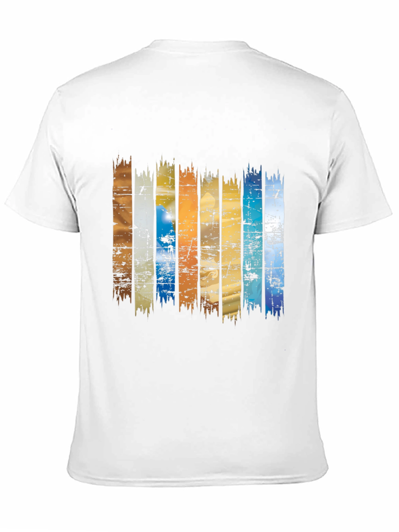 Retro Stripe Graphic Tee - Black