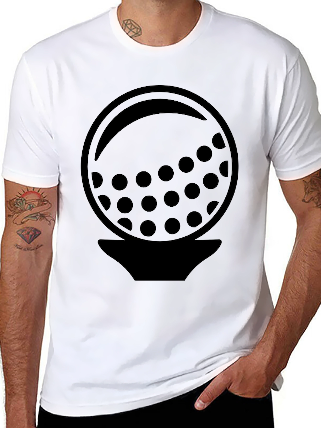 Golf Ball Graphic Tee - Stylish Golfer Shirt