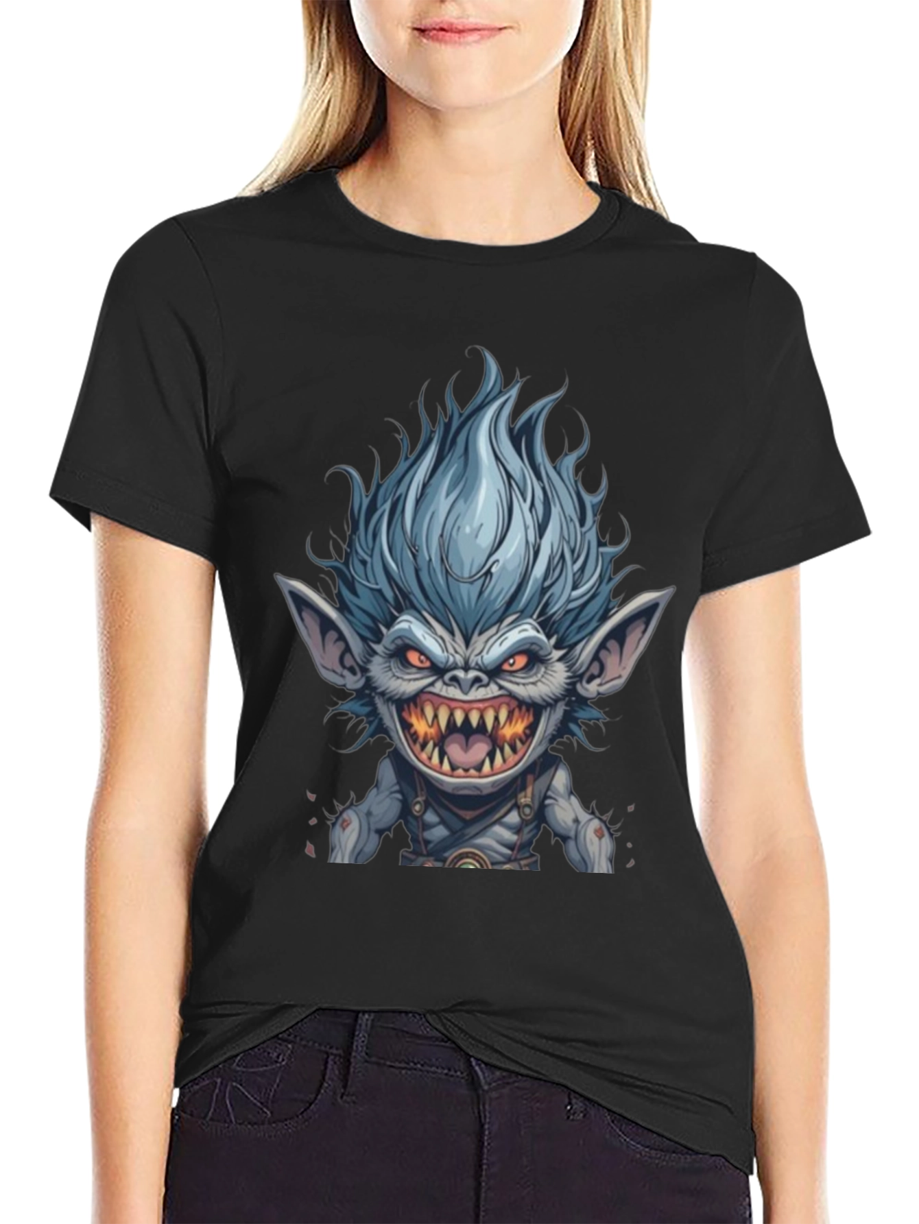 Monster Graphic Black T-Shirt