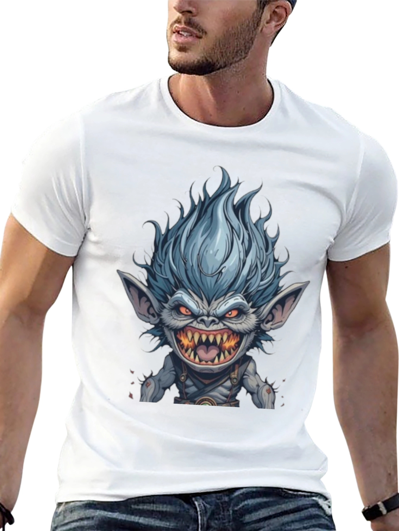 Monster Graphic Black T-Shirt