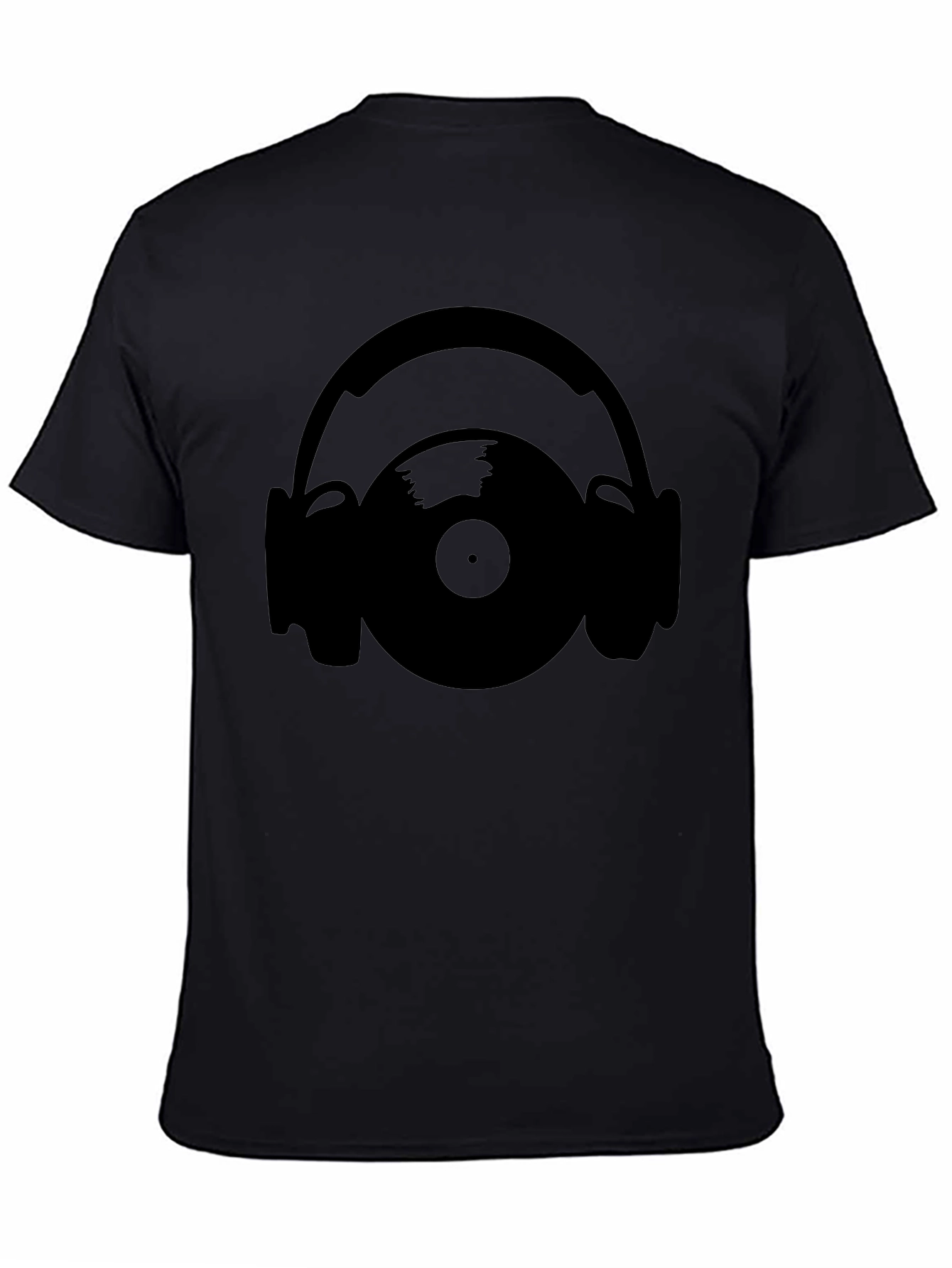 Vinyl Record & Headphones Graphic T-Shirt