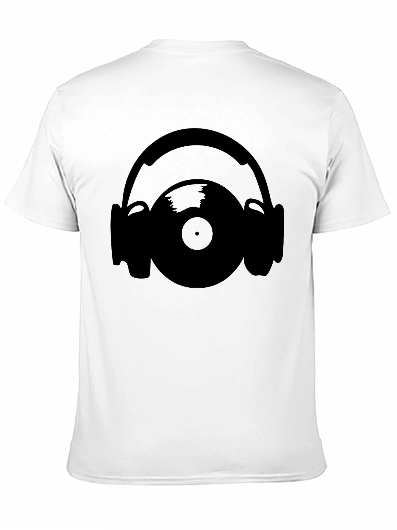 Vinyl Record & Headphones Graphic T-Shirt
