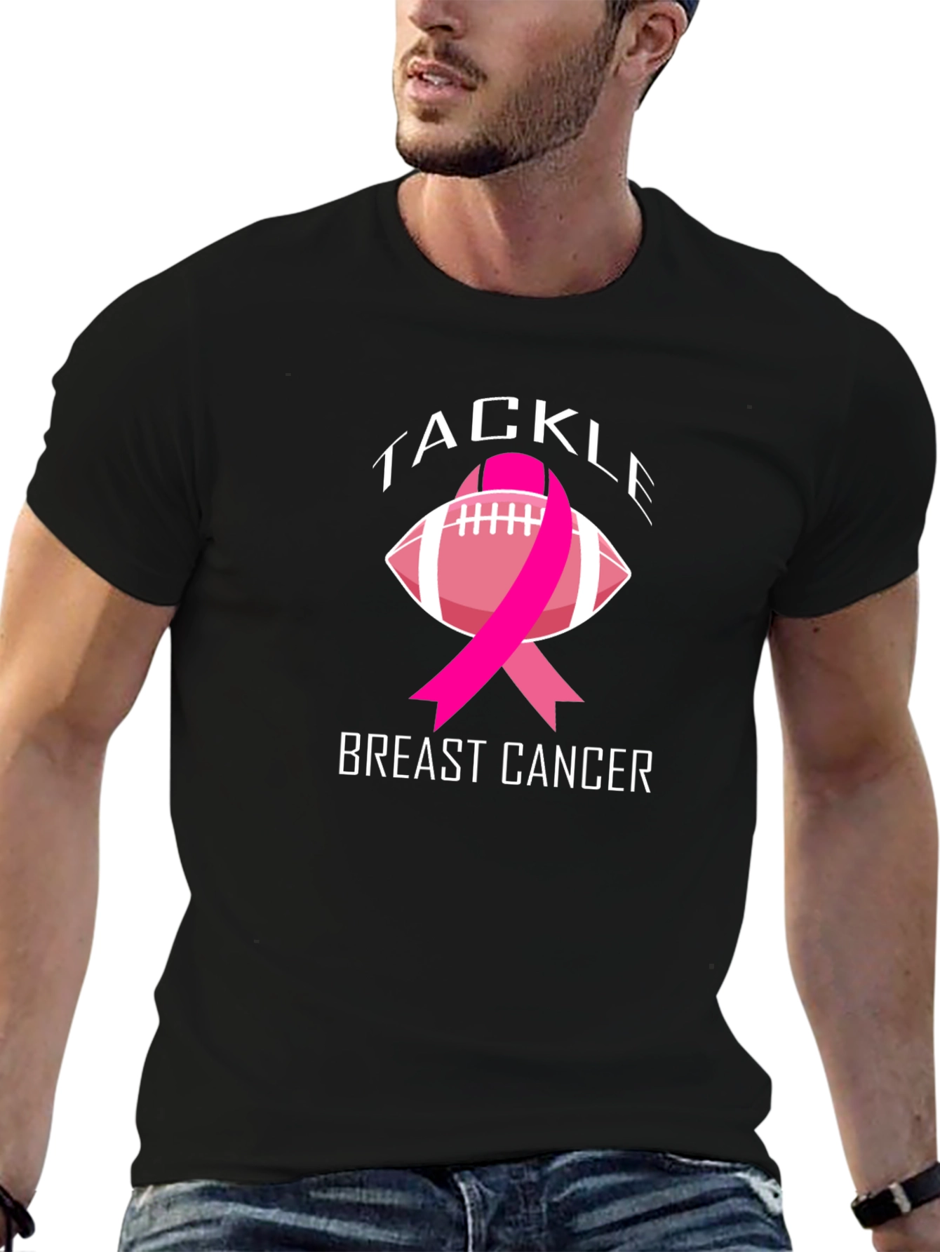 Tackle Breast Cancer Awareness T-Shirt