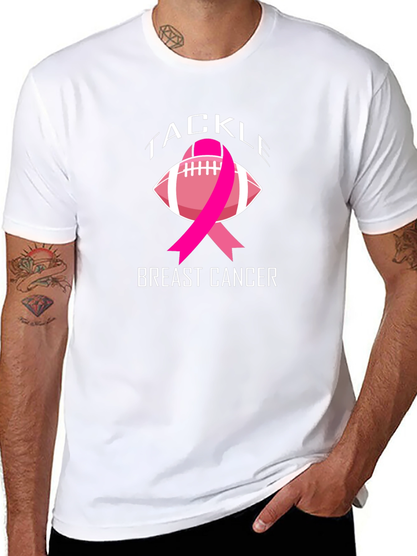 Tackle Breast Cancer Awareness T-Shirt