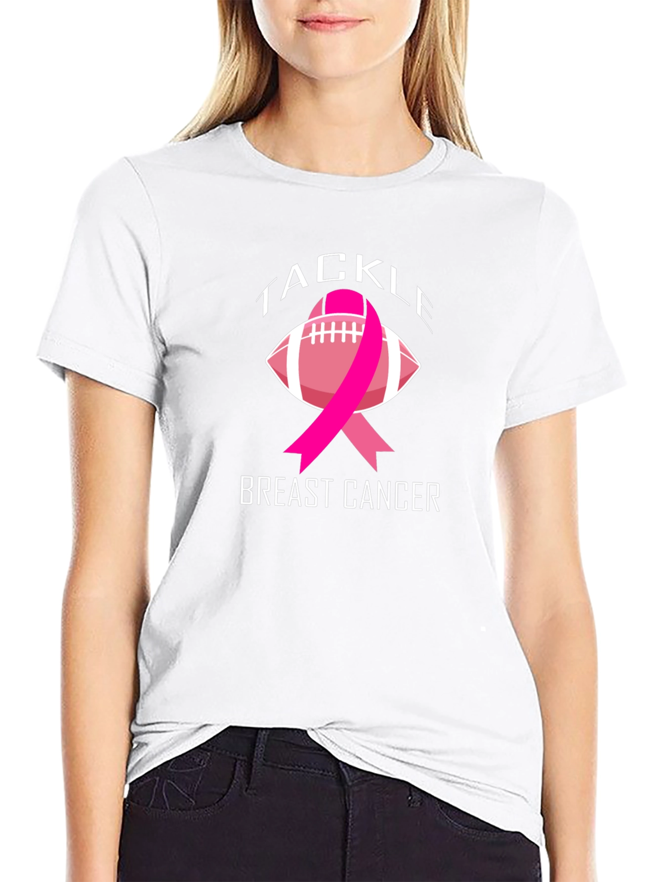Tackle Breast Cancer Awareness T-Shirt
