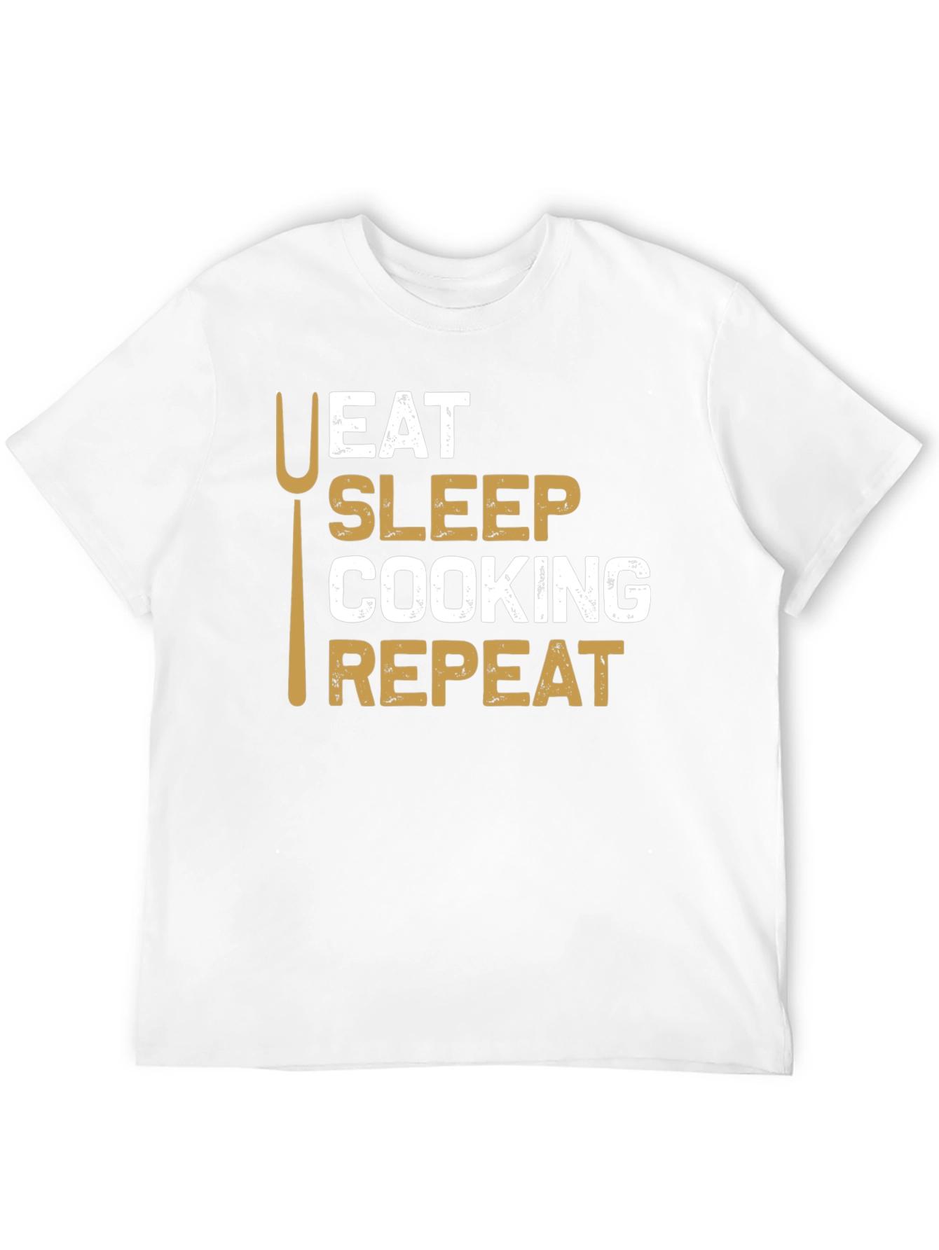 Eat Sleep Cooking Repeat T-Shirt - Chef Gift