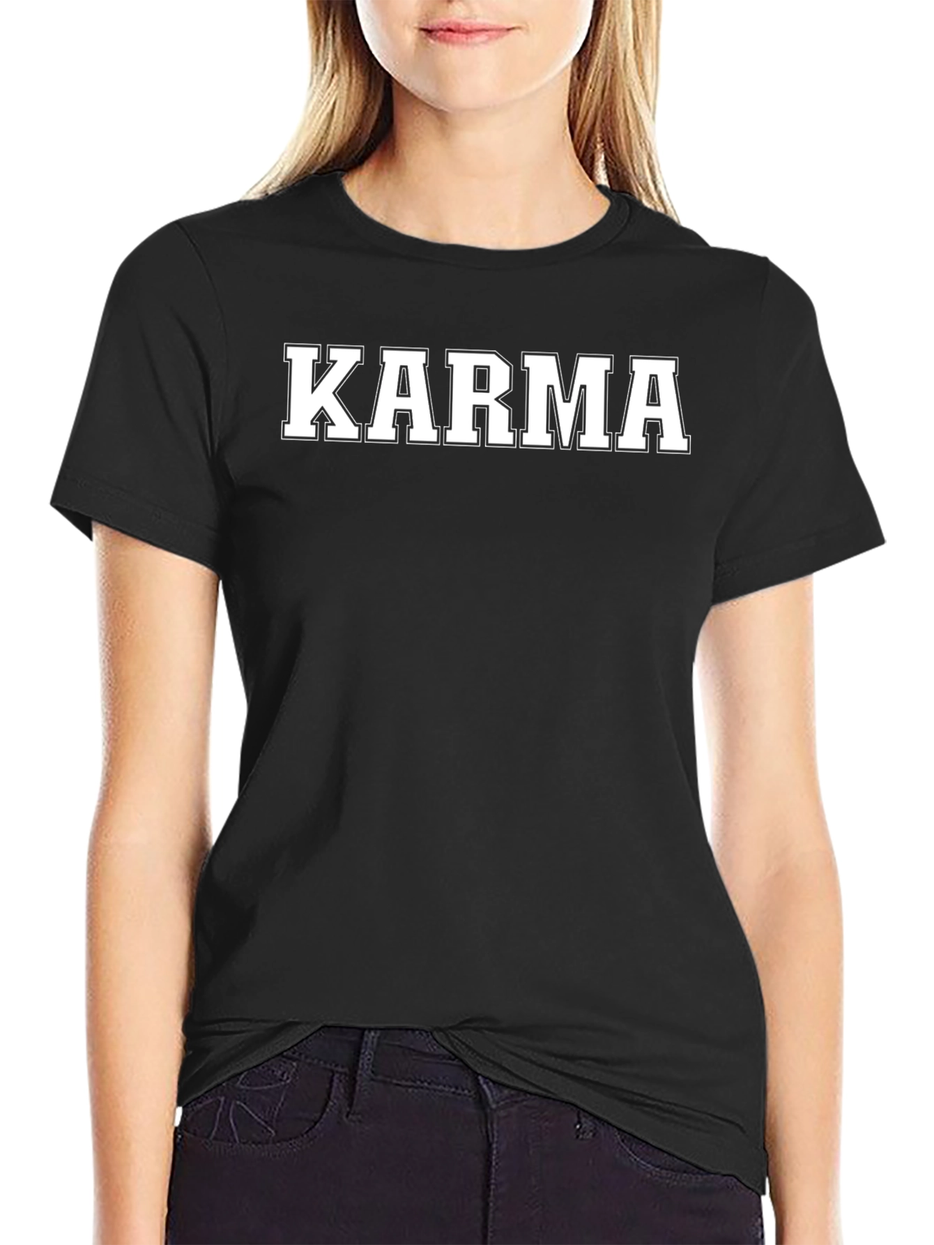 Karma T-Shirt - Classic Black Tee