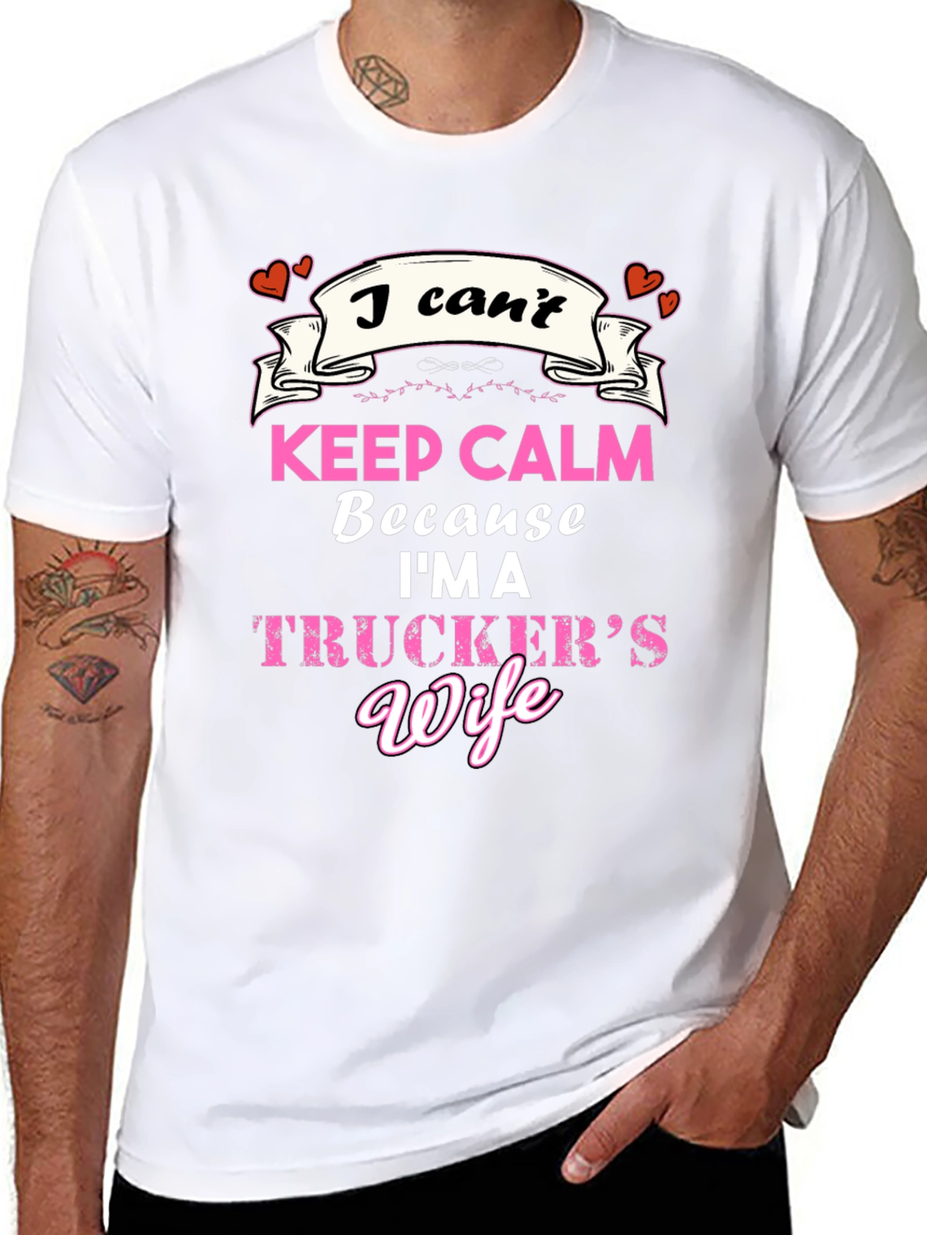 Truckers Wife T-Shirt - Keep Calm