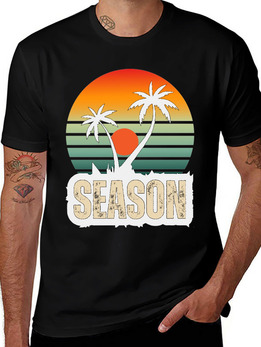 Retro Palm Tree Season T-Shirt