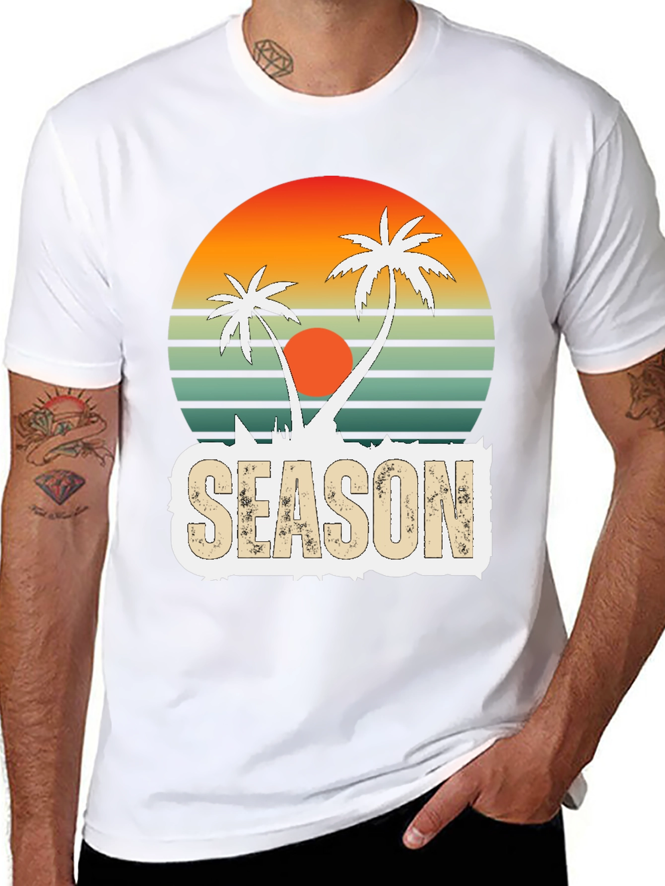 Retro Palm Tree Season T-Shirt