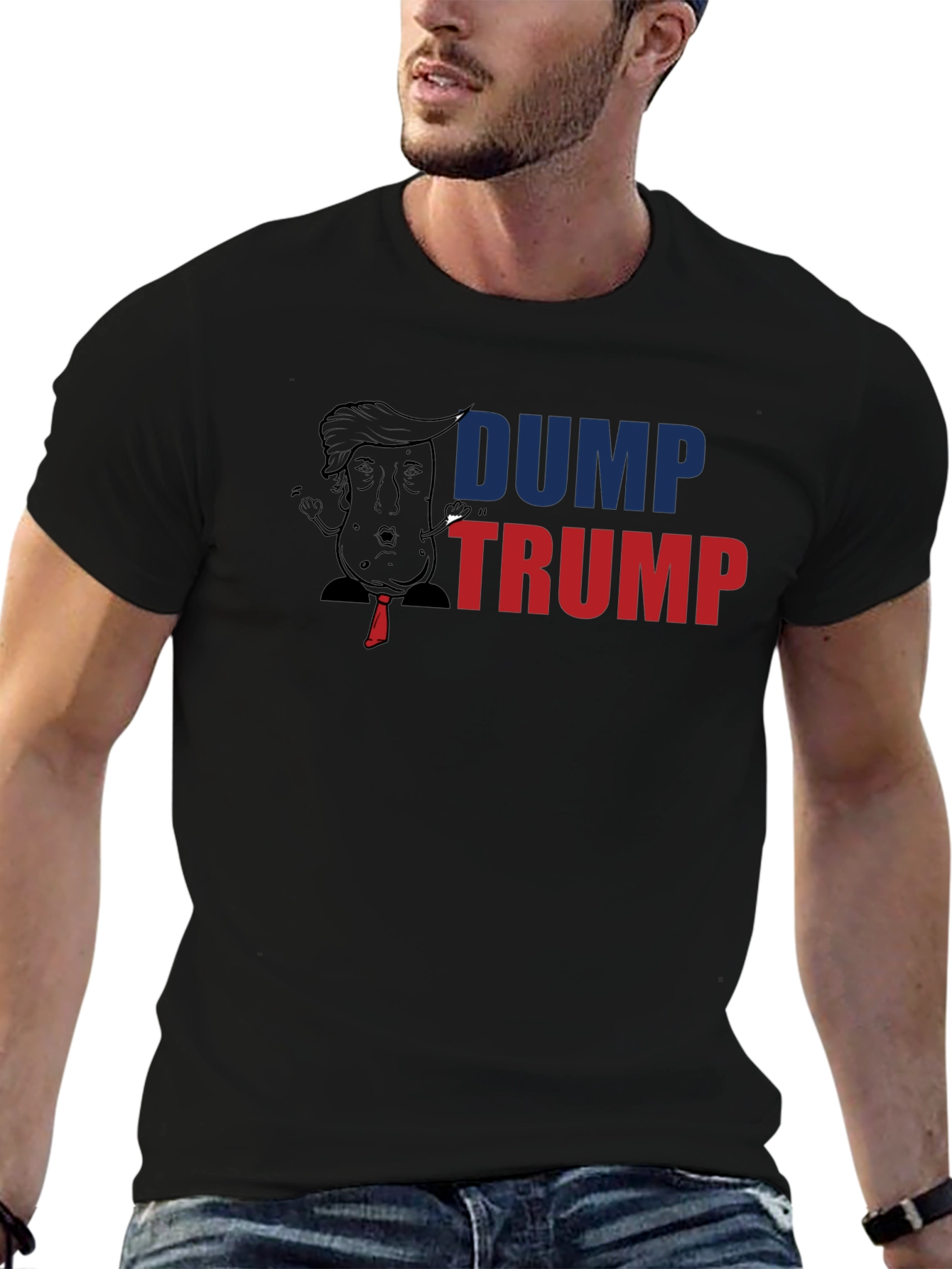 Dump Trump Graphic Print T-Shirt - Anti-Political Tee
