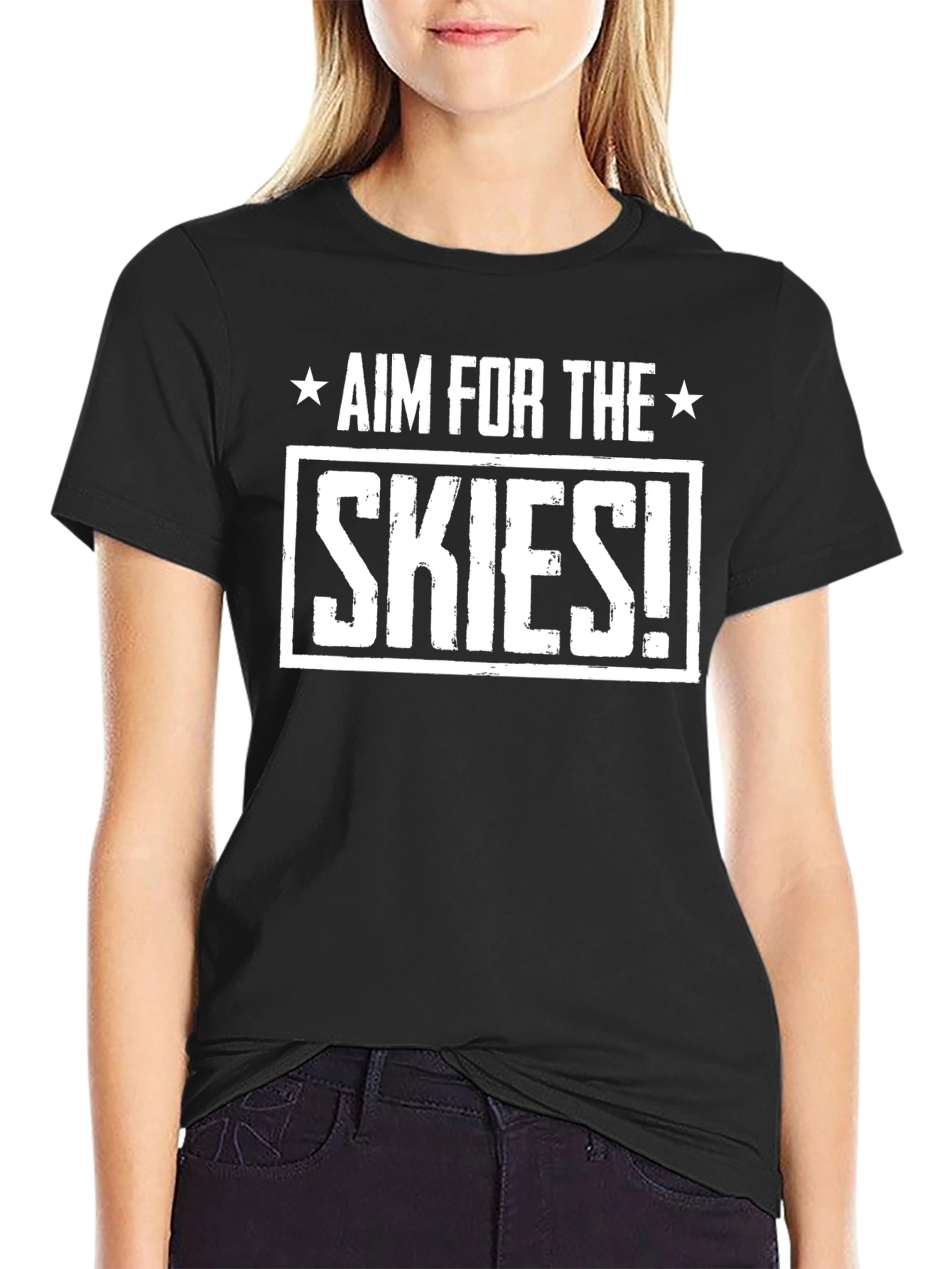 Aim For The Skies Black T-Shirt