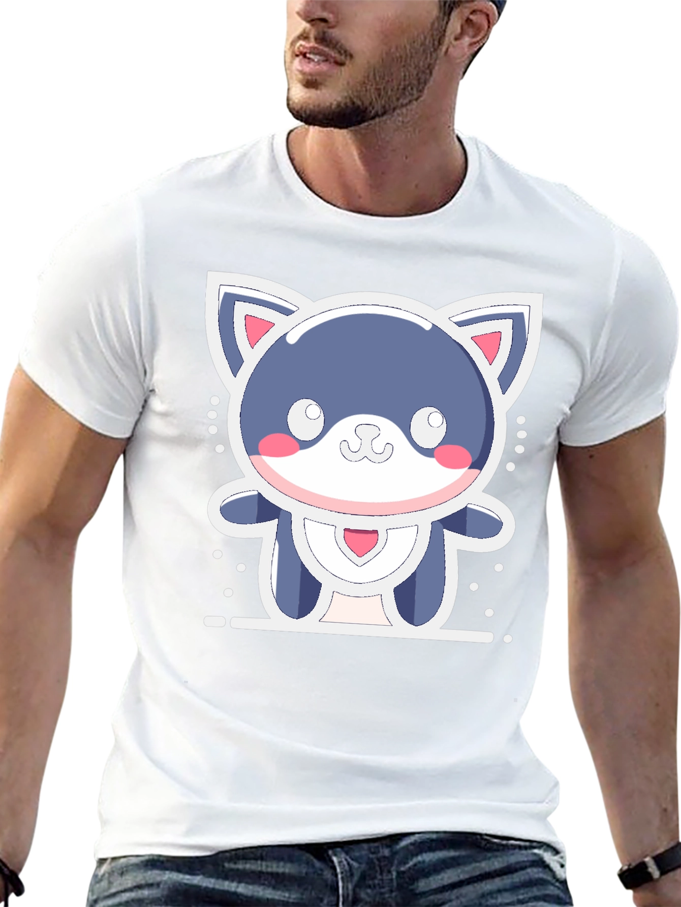 Cute Kawaii Cat T-Shirt - Soft & Stylish