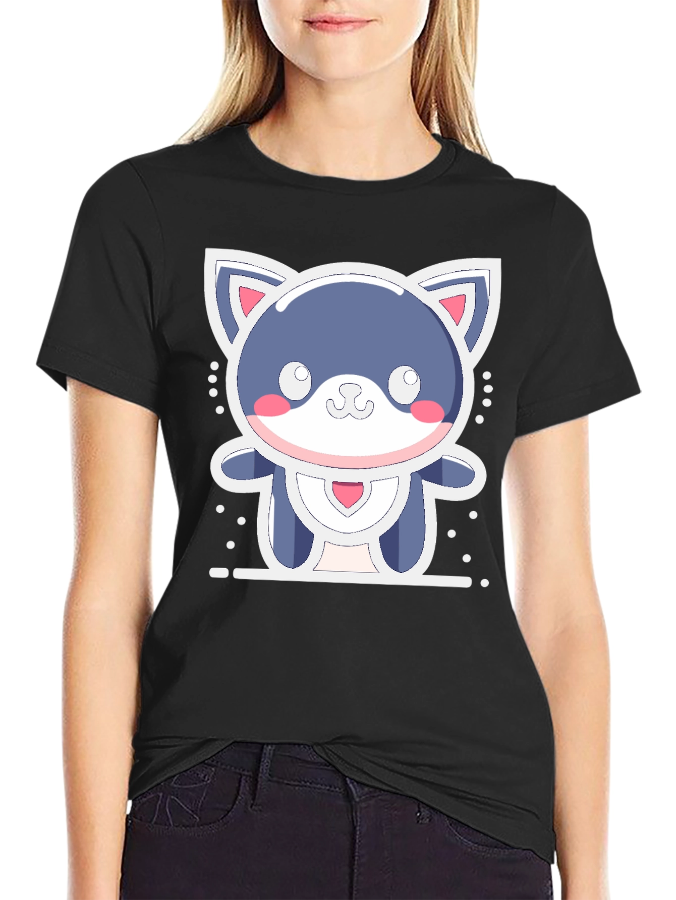 Cute Kawaii Cat T-Shirt - Soft & Stylish