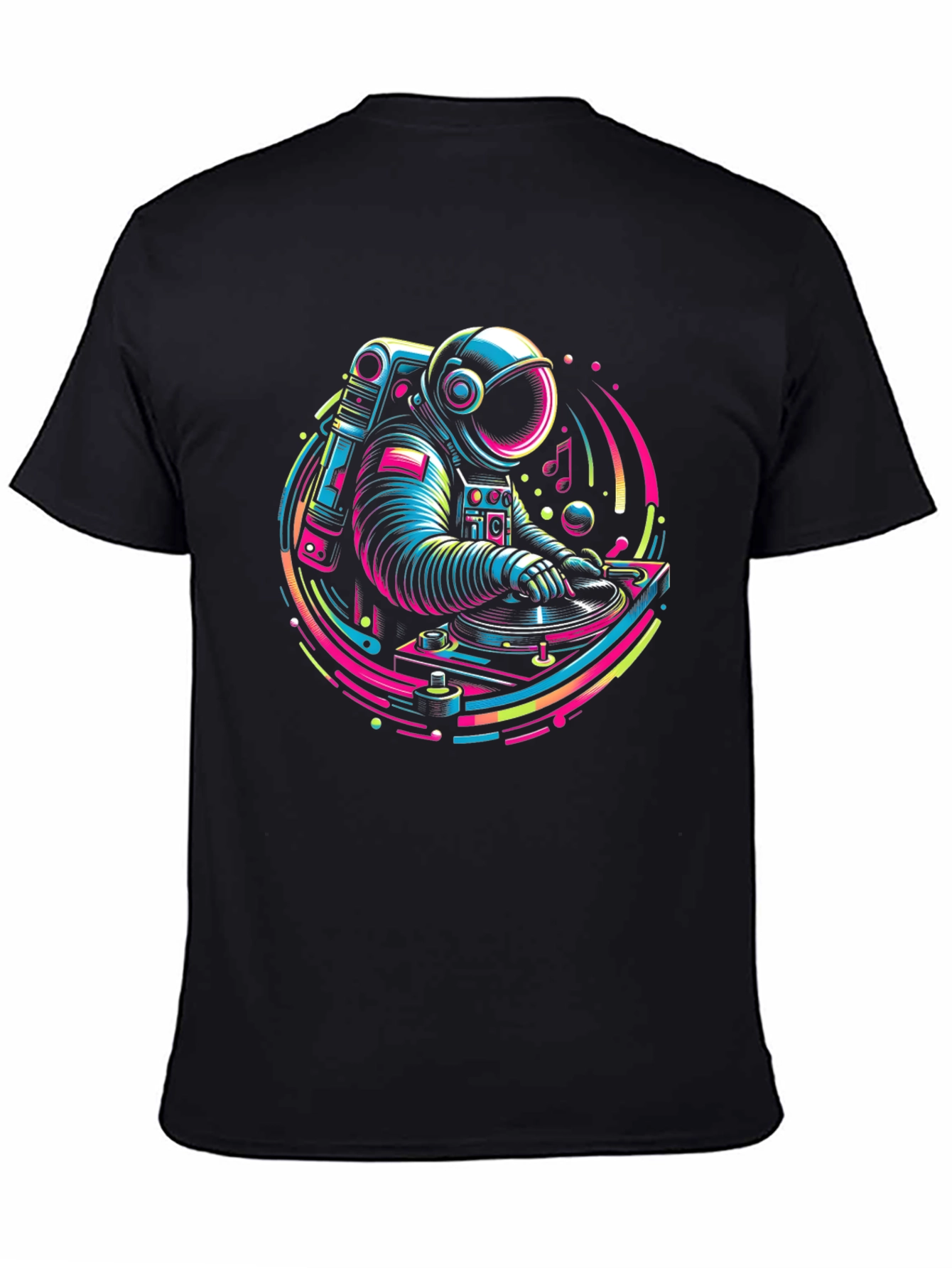 Astronaut DJ Graphic Tee - Cosmic Turntable