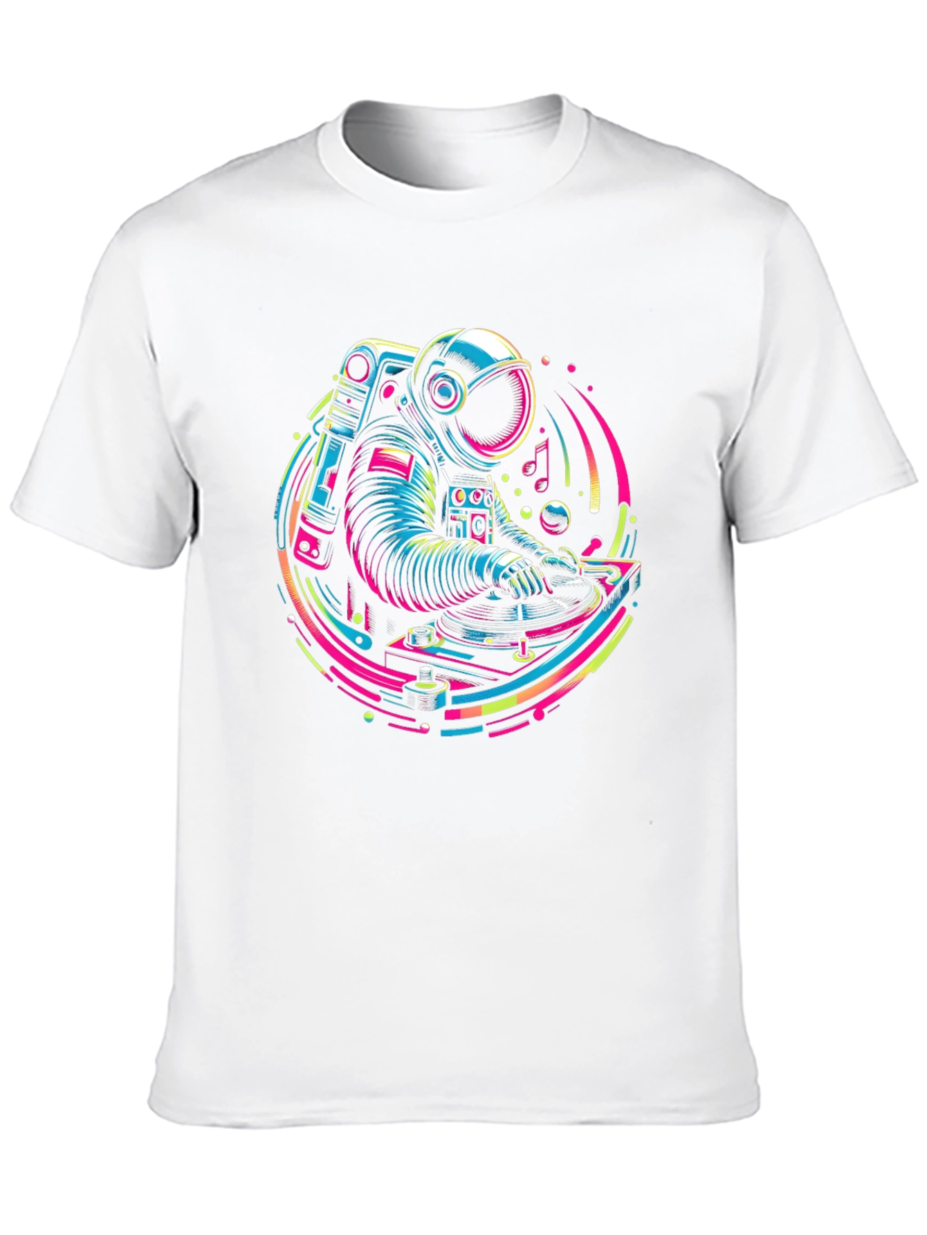 Astronaut DJ Graphic Tee - Cosmic Turntable