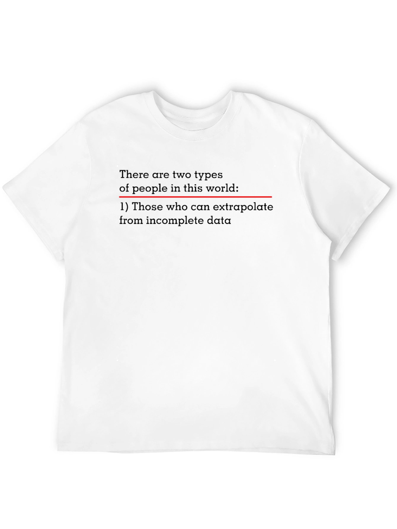 Extrapolate Humor T-Shirt - Black Novelty Tee