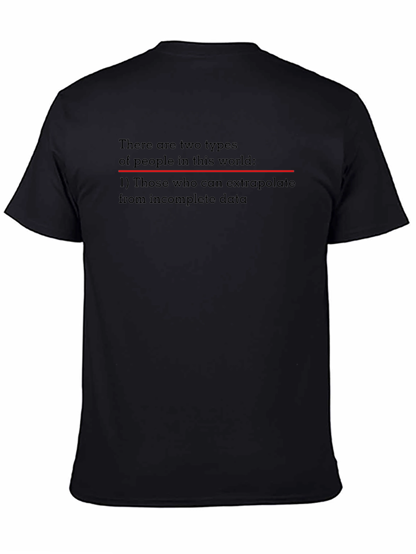 Extrapolate Humor T-Shirt - Black Novelty Tee