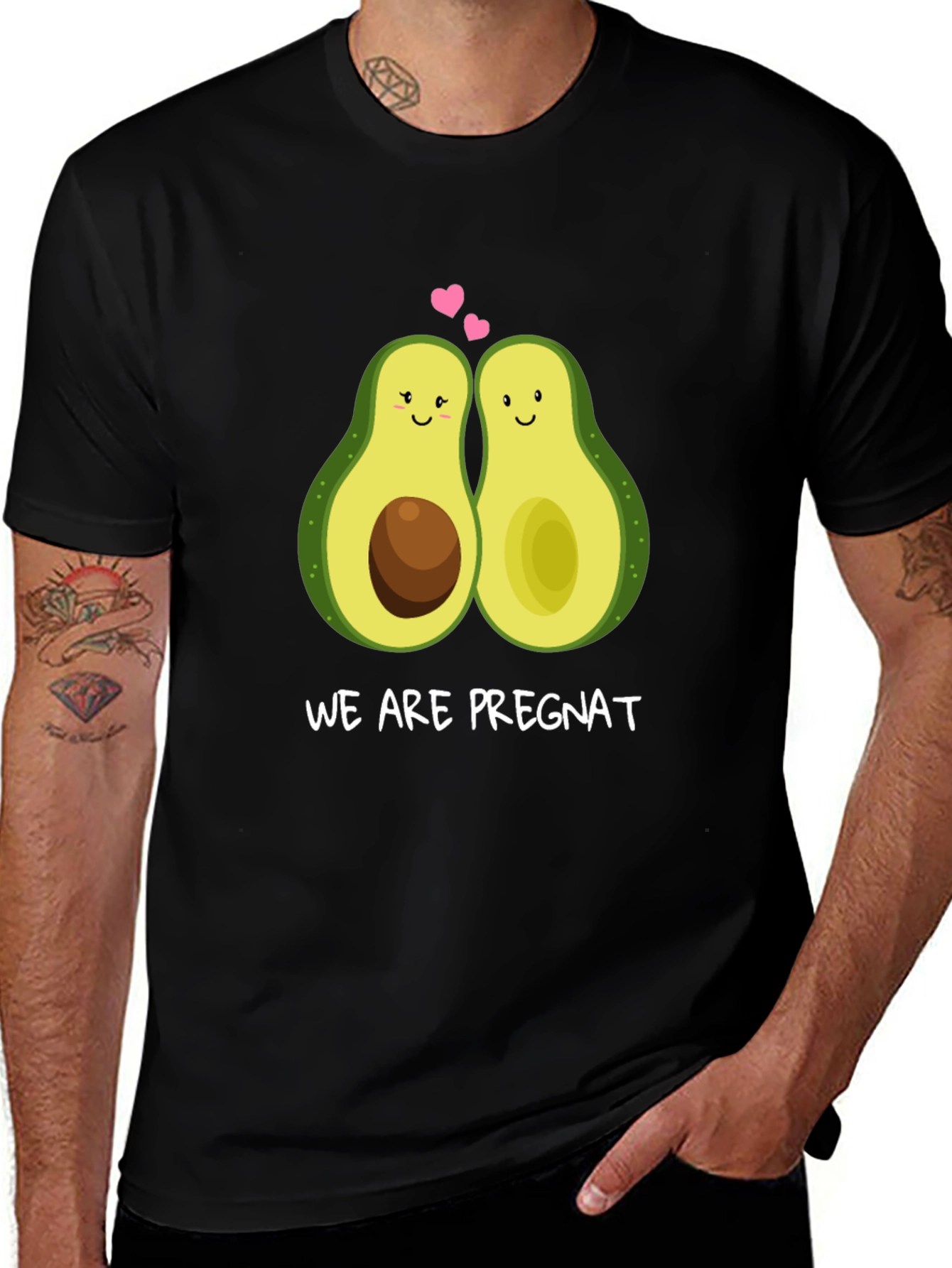 We Are Pregnat Funny Avocado Pregnancy T-Shirt