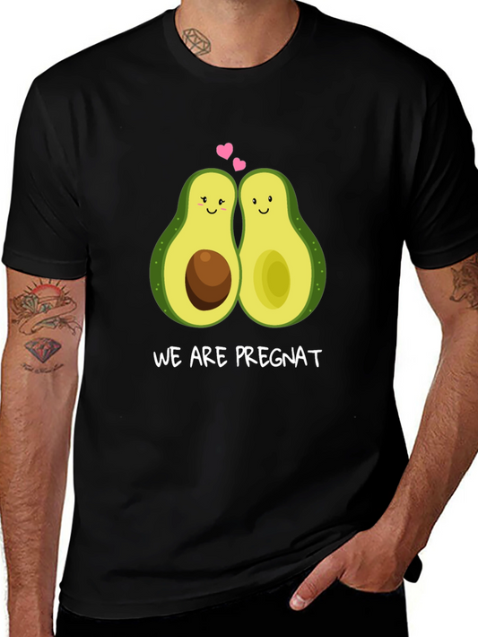We Are Pregnat Funny Avocado Pregnancy T-Shirt