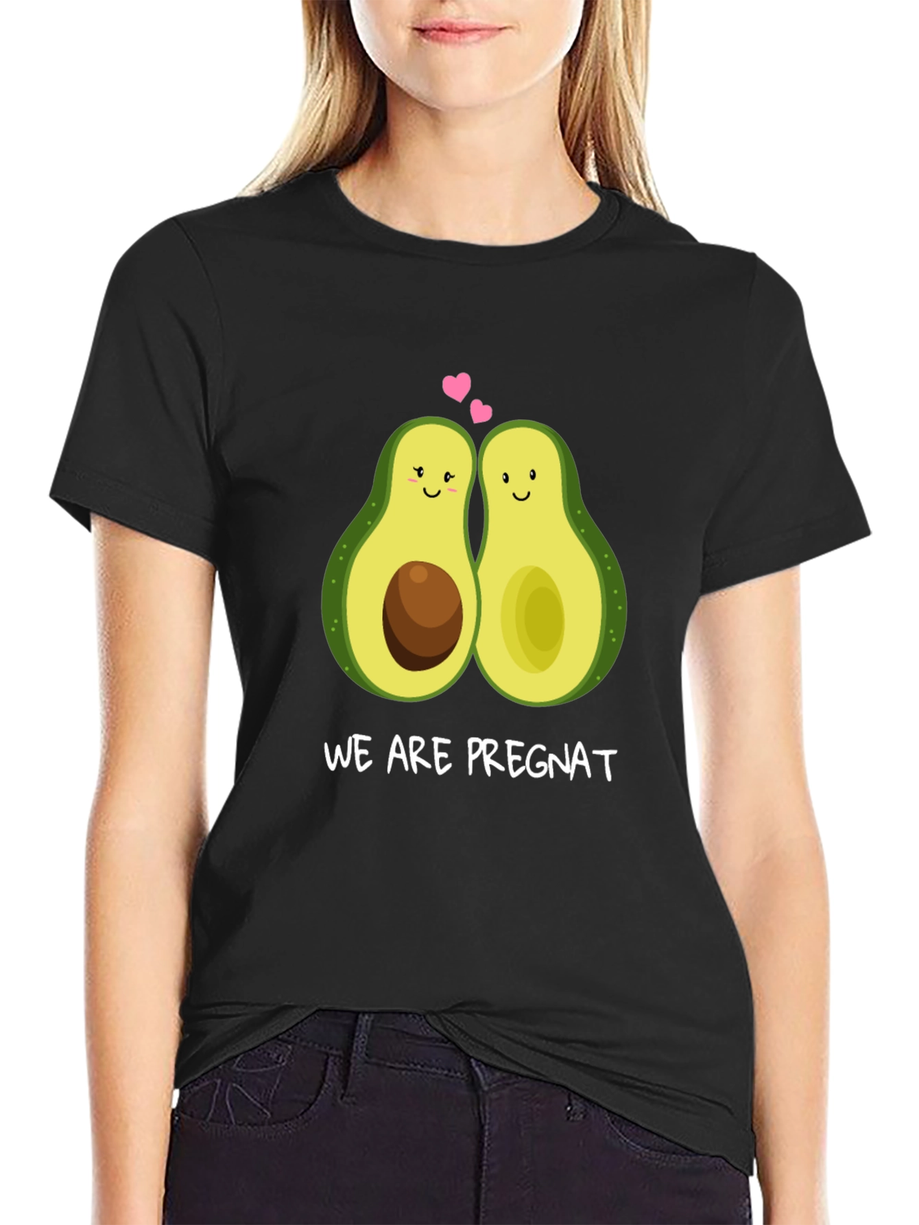 We Are Pregnat Funny Avocado Pregnancy T-Shirt
