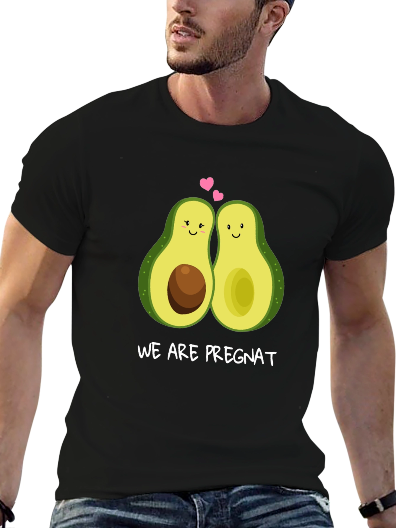 We Are Pregnat Funny Avocado Pregnancy T-Shirt
