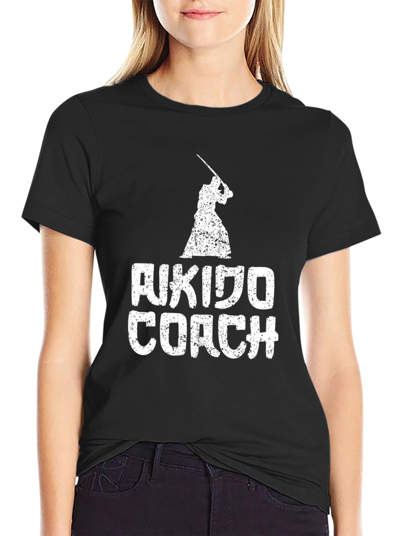 Aikido Coach Black T-Shirt
