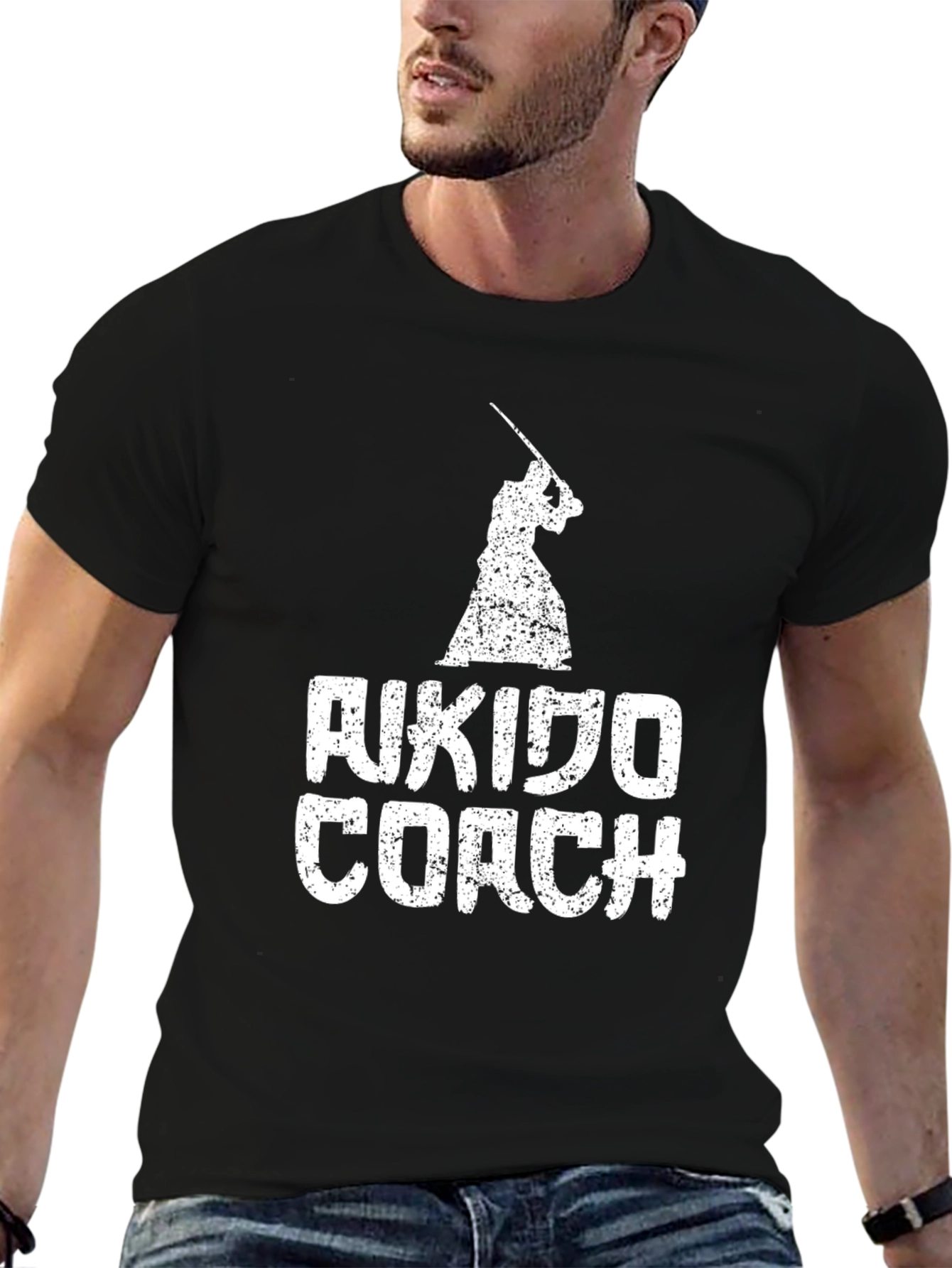 Aikido Coach Black T-Shirt