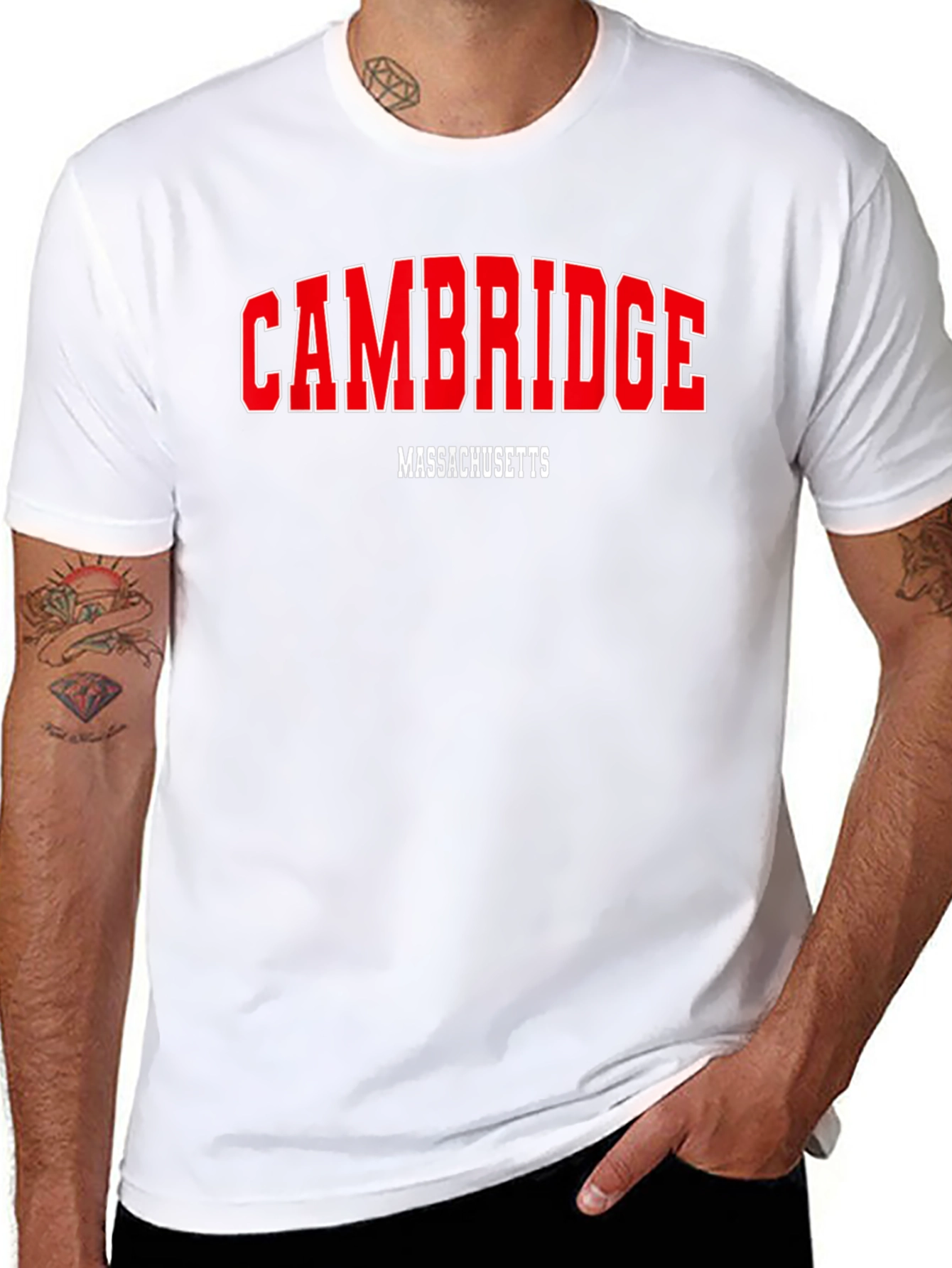 Cambridge Massachusetts T-Shirt - Classic College Style