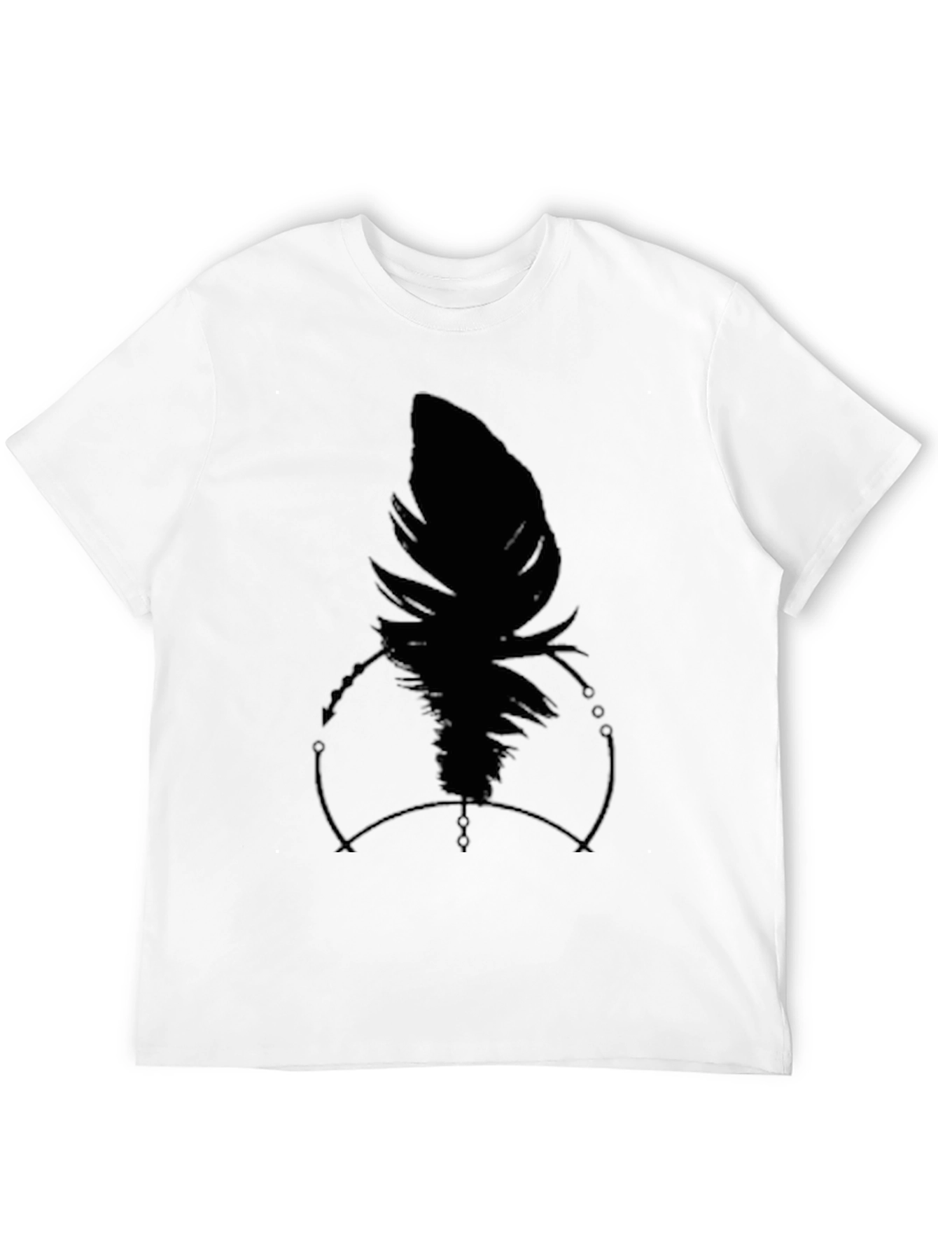 Raven Feather Graphic Black T-Shirt