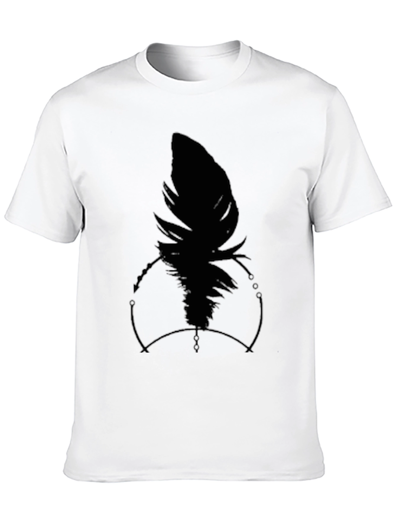 Raven Feather Graphic Black T-Shirt