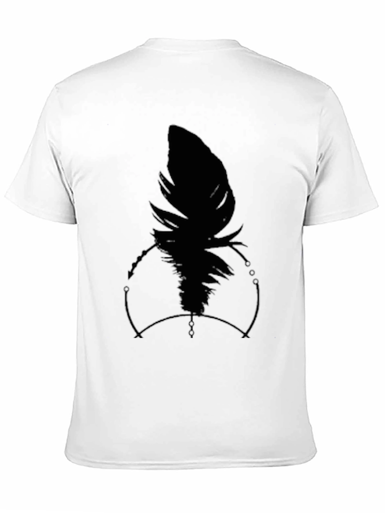 Raven Feather Graphic Black T-Shirt
