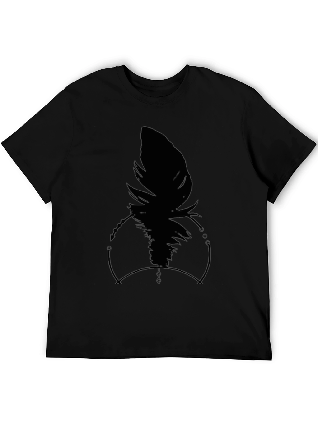 Raven Feather Graphic Black T-Shirt
