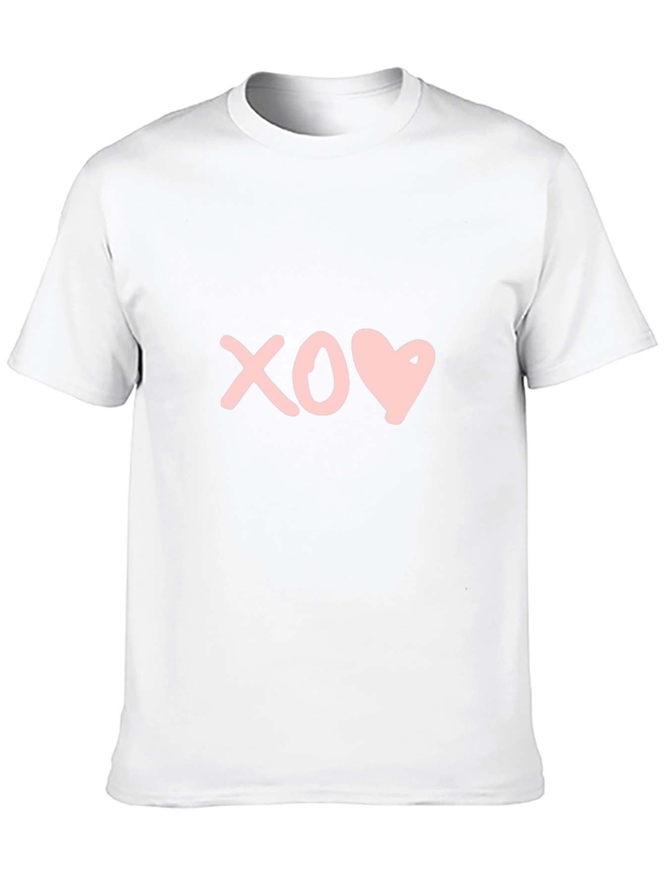 XO Heart Graphic Tee - Black Crew Neck T-Shirt