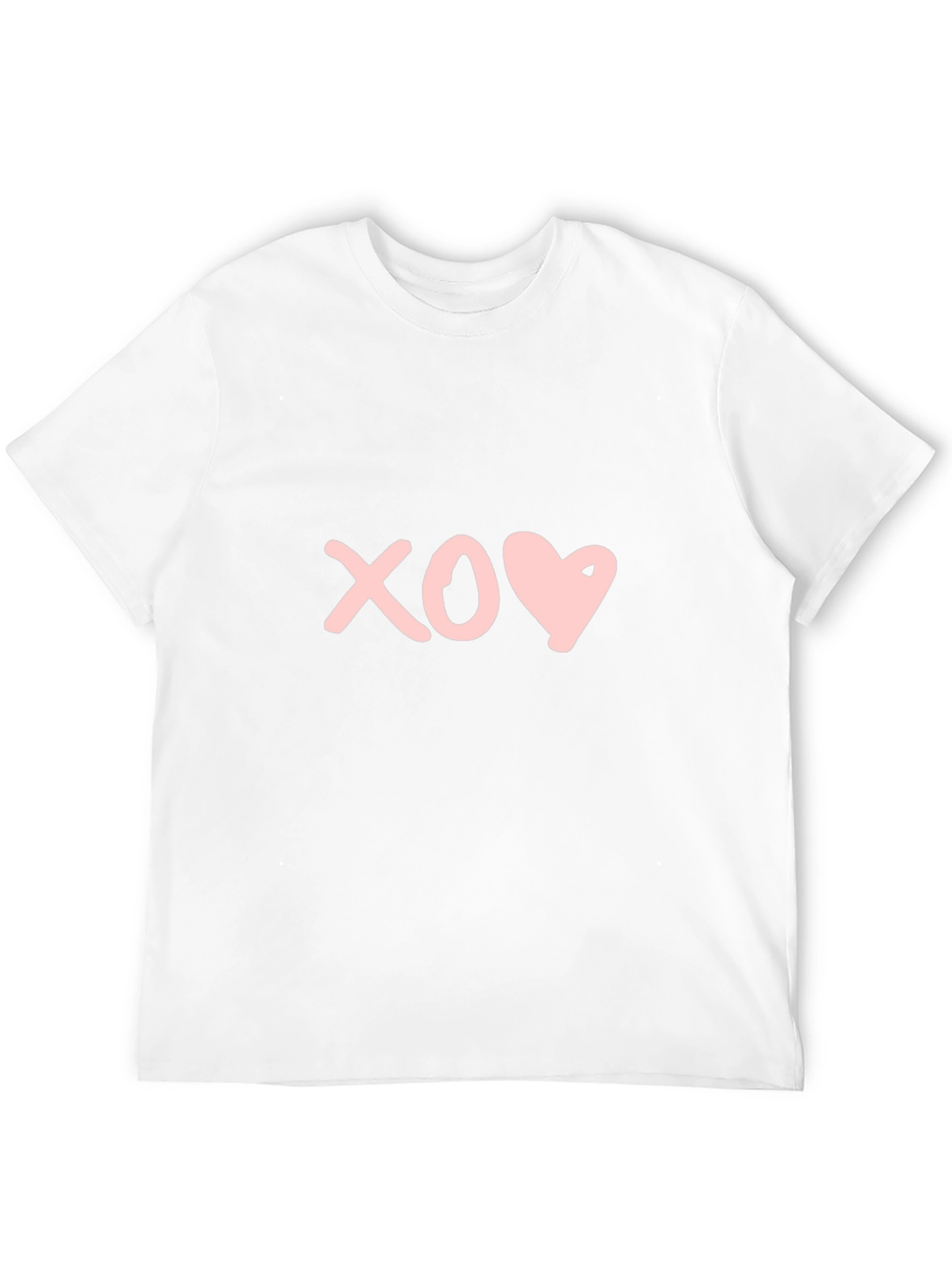 XO Heart Graphic Tee - Black Crew Neck T-Shirt
