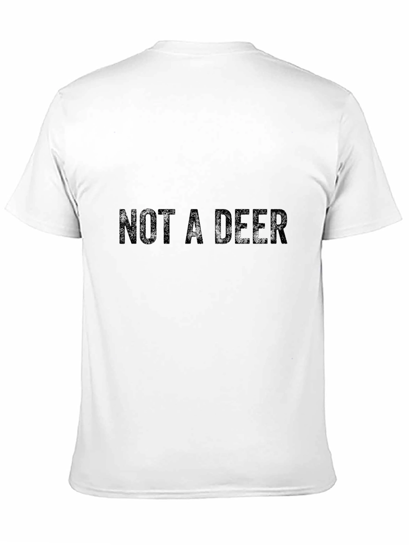NOT A DEER Graphic T-Shirt - Black Cotton Tee