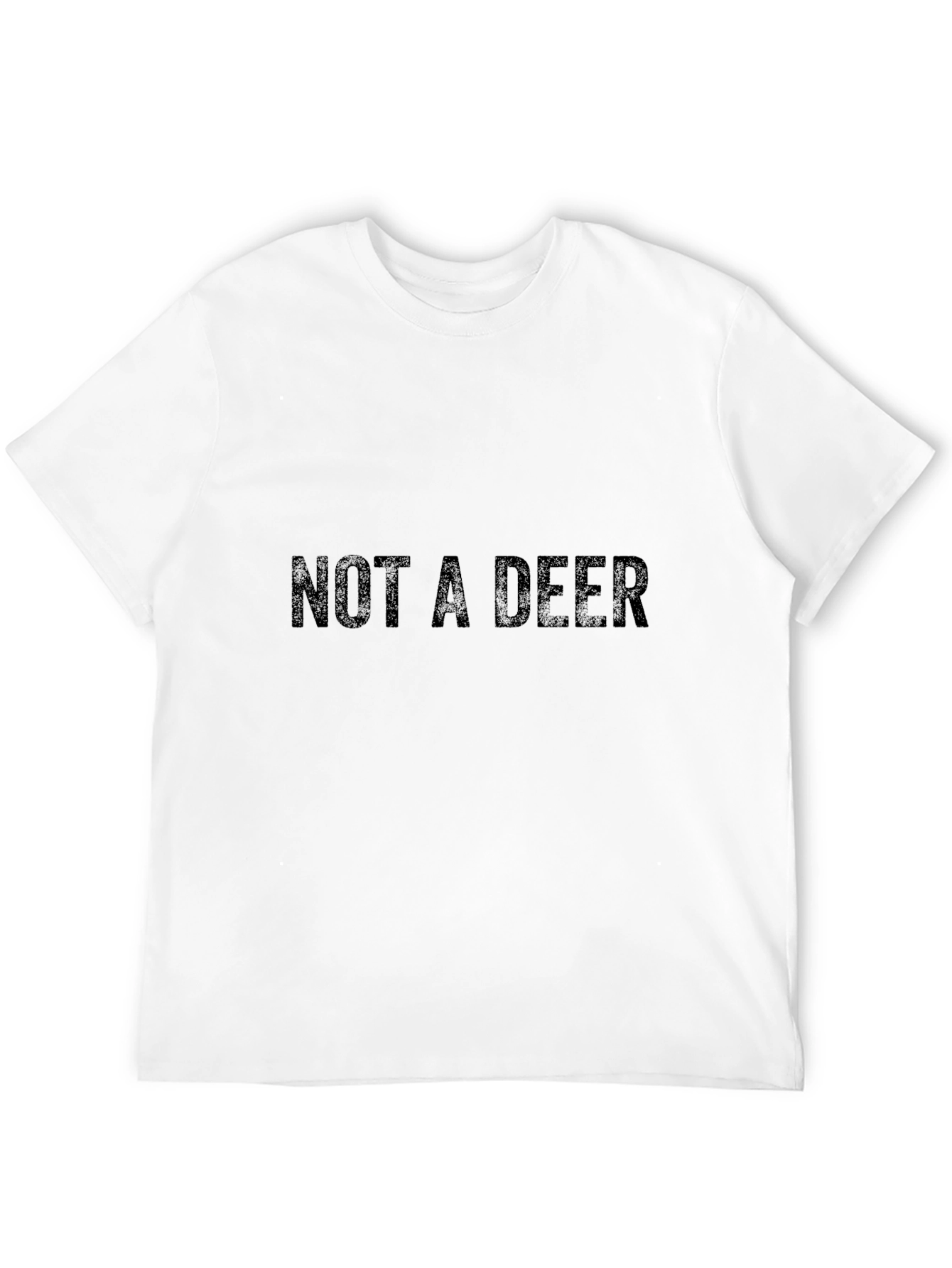 NOT A DEER Graphic T-Shirt - Black Cotton Tee