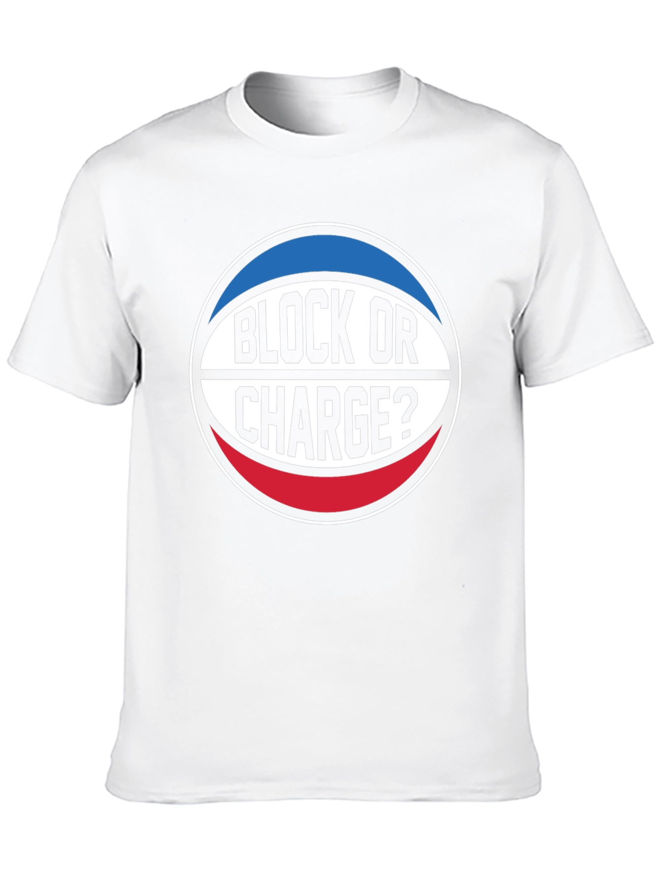 Block or Charge? Basketball T-Shirt