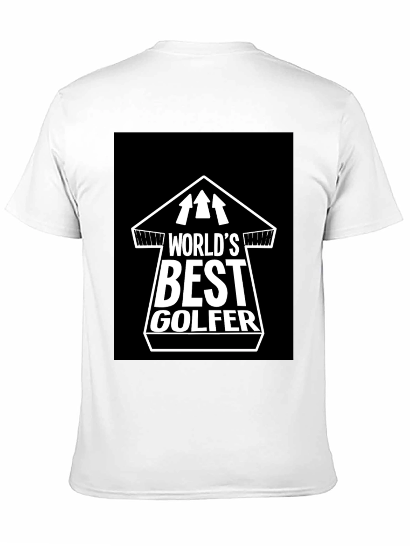 Worlds Best Golfer T-Shirt - Black Cotton Tee