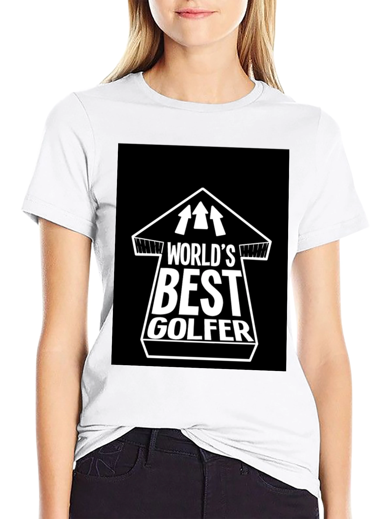 Worlds Best Golfer T-Shirt - Black Cotton Tee