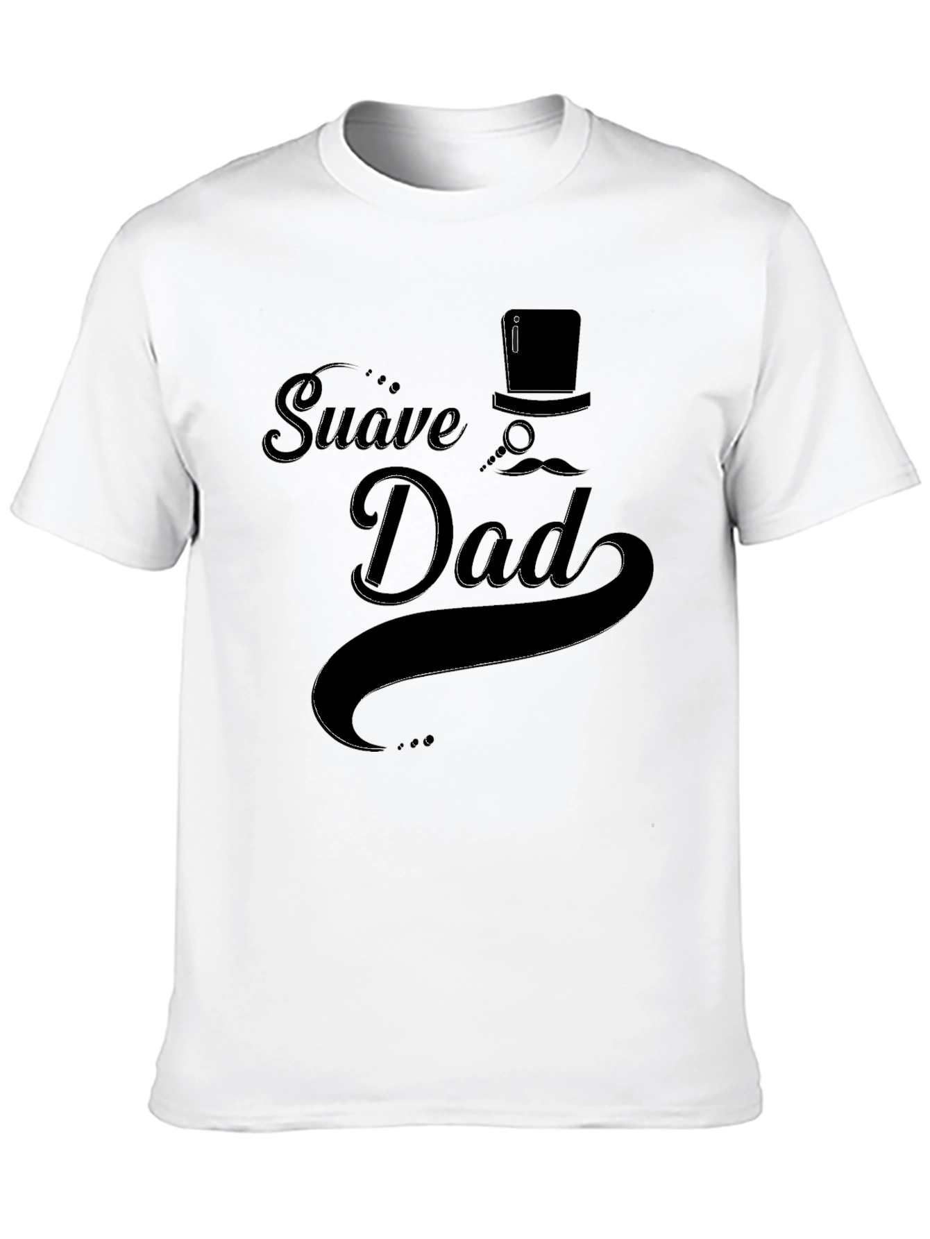 Suave Dad Black Graphic Tee
