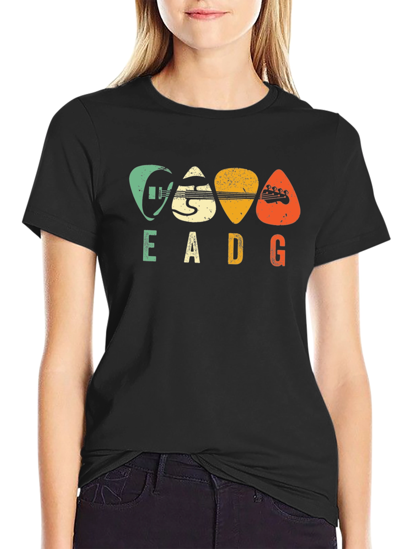 EADG Guitar Pick Graphic Tee - Musician T-Shirt